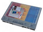 Container: box with containers | 370x290x55mm | black
