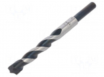 Drill bit | for concrete | &Oslash;: 1/2",13mm | L: 150mm | metal | blister