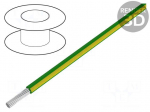 Wire | EcoWire | stranded | Cu | 18AWG | green-yellow | MPPE | 600V | 305m