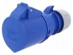 Connector: AC supply | socket | female | 32A | 230VAC | IEC 60309 | IP44