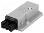 Connector: rectangular | ST | socket | female | PIN: 3 | tinned | IP54 | 16A