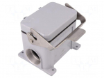 Enclosure: for HDC connectors | C-TYPE | size 104.62 | with cover