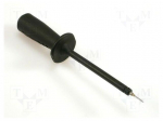 Test probe | 1kV | black | Tip diameter: 0.75mm | Socket size: 4mm