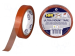 Tape: fixing | W: 19mm | L: 10m | Thk: 0.2mm | double-sided | transparent