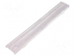 LED lens | rectangular | transparent | H: 10.5mm