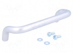 Handle | Mat: aluminium | grey | H: 40mm | L: 120mm | W: 11mm