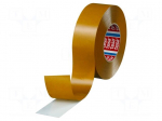 Tape: fixing | W: 50mm | L: 50m | Thk: 225um | double-sided | white | 60&deg;C
