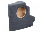 Car loudspeaker enclosure | MDF | grey melange | 200mm | Nissan | 8l