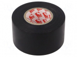 Tape: electrical insulating | W: 38mm | L: 25m | Thk: 0.13mm | black