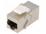 Coupler | socket | PIN: 8 | Cat: 6a | shielded,Keystone,PoE++ | 8p8c
