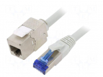 Extender Ethernet | S/FTP | Cat: 6a | RJ45 socket,RJ45 plug | Cu | 1m