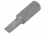 Screwdriver bit | slot | 4x0.6mm | 1/4" | Overall len: 25mm