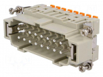 Connector: HDC | contact insert | male | CSH | PIN: 16 | 16A | 600V | 16+PE