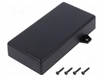Enclosure: multipurpose | X: 64mm | Y: 128mm | Z: 26mm | SMART | ABS | black