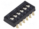 Switch: DIP-SWITCH | Poles number: 6 | ON-OFF | 0.025A/24VDC | Pos: 6