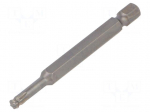 Screwdriver bit | spherical,Torx&reg; | T27 | 1/4" | Overall len: 50mm