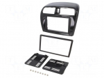 Radio frame | Mitsubishi | 2 DIN | black gloss