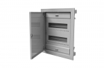 Distribution board flush 24+4 modues metal door and clamps (N+PE) IP40
