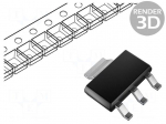 IC: voltage regulator | fixed | 3.3V | 0.8A | SOT223 | SMD | REG1117 | Ch: 1
