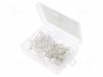 Diode: LED-kit | THT | 5mm | 100pcs | white | 2.7&divide;3.4VDC | plastic box