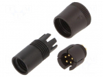 Connector: circular | 719 | 60V | 3A | PIN: 5 | plug | male | soldering | IP40