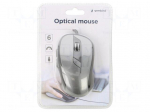 Mouse | black,grey | USB A | optical,wired | DPI change button | 1.35m