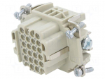 Connector: HDC | contact insert | female | EPIC H-DD | PIN: 24 | 10A