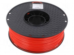 Filament: ABS | 1.75mm | red | 225&divide;245&deg;C | 1kg