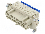 Connector: HDC | contact insert | female | 16A | 500V | Han&reg; ES Press