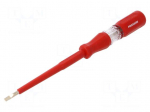 Screwdriver: voltage tester | insulated | 3x0.5mm | 220&divide;250VAC