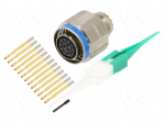 Connector: military | plug | female | PIN: 13 | straight | crimped | 5A