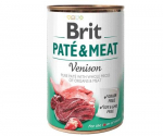 BRIT Pat&eacute; & Meat with game - wet dog food - can - 400 g