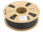 Filament: PLA | 1.75mm | black | 190&divide;220&deg;C | 1kg | flexible