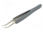 Tweezers | non-magnetic | Blade tip shape: sharp | Blades: curved