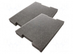 Foam insert | graphite | 433x315x40mm | 2pcs.