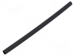 Heat shrink sleeve | glued | 3: 1 | 6.35mm | L: 0.15m | black