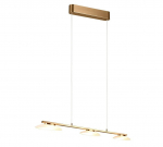 Trio-Lighting Merton LED  3-pc matt brass piekaramā lampa