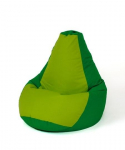 Sako bag pouffe Pear green-light green XL 130 x 90 cm