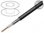 Wire: coaxial | LL400 | wire | CCA | LSZH | black | 100m | &Oslash;cable: 10.1mm