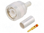 Connector: TNC | plug | male | straight | 50&Omega; | soldering,crimped | PTFE