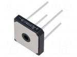 Bridge rectifier: single-phase | Urmax: 600V | Ufmax: 1.05V | If: 15A