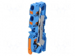 Splice terminal: rail | 2110 | 57A | 600V | push-in | blue | 0.5&divide;16mm2