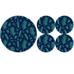 Uued tooted // BERTONI EE Zestaw podkładek na st&oacute;ł okrągłych 1+4 - JUNIPER