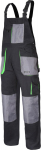 Jalan&otilde;ud, t&ouml;&ouml;riided | Isikukaitsevahendid // T&ouml;&ouml;-, kaitse-, k&otilde;rgn&auml;htavusega riided // Ogrodniczki czar.-ziel. 100% bawełna, "2l (54)", ce, lahti