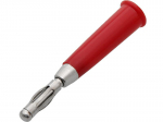 &Uuml;hendused // Different Audio, Video, Data connection plug and sockets // 9560# Wtyk banan czerwony