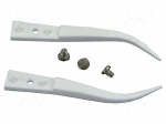 Kit of tips | 40mm | universal | Type of tweezers: curved | 2pcs.