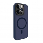 Back panel cover Evelatus Apple iPhone 15 Pro Max Hybird Case With Magsafe PC+TPU Dark Blue