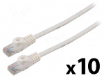 Patch cord | U/UTP | Cat: 6 | RJ45 plug,both sides | stranded | CCA | 2m