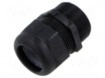 Cable gland | with long thread | M40 | 1.5 | polyamide | black