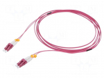 Fiber patch cord | OM4 | LC/UPC,both sides | 10m | 50/125um | LSZH